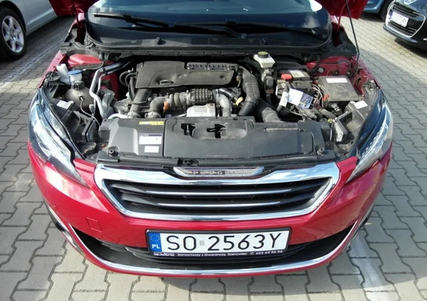 Peugeot 308 cena 34900 przebieg: 153000, rok produkcji 2015 z Sosnowiec małe 631